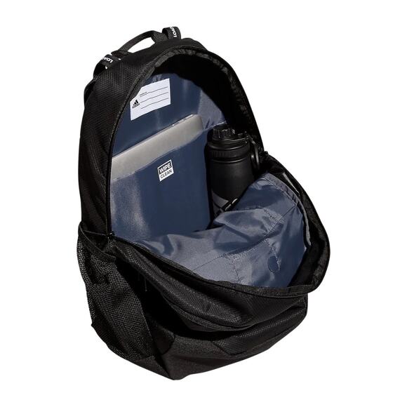 ADIDAS EXCEL 6 Active Padded Comfortable Black Essential Backpack NWT - Picture 4 of 7